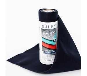 Filz SULKY® FELTY, waschbar, 25cm x 3m - Farbe 459 dunkelblau 